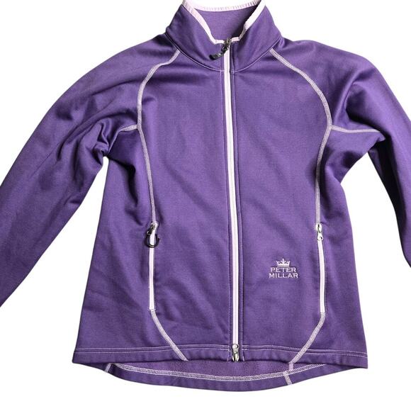 Peter Millar Women's Element Softshell Gold Jacket Size: S - Picture 2 of 7